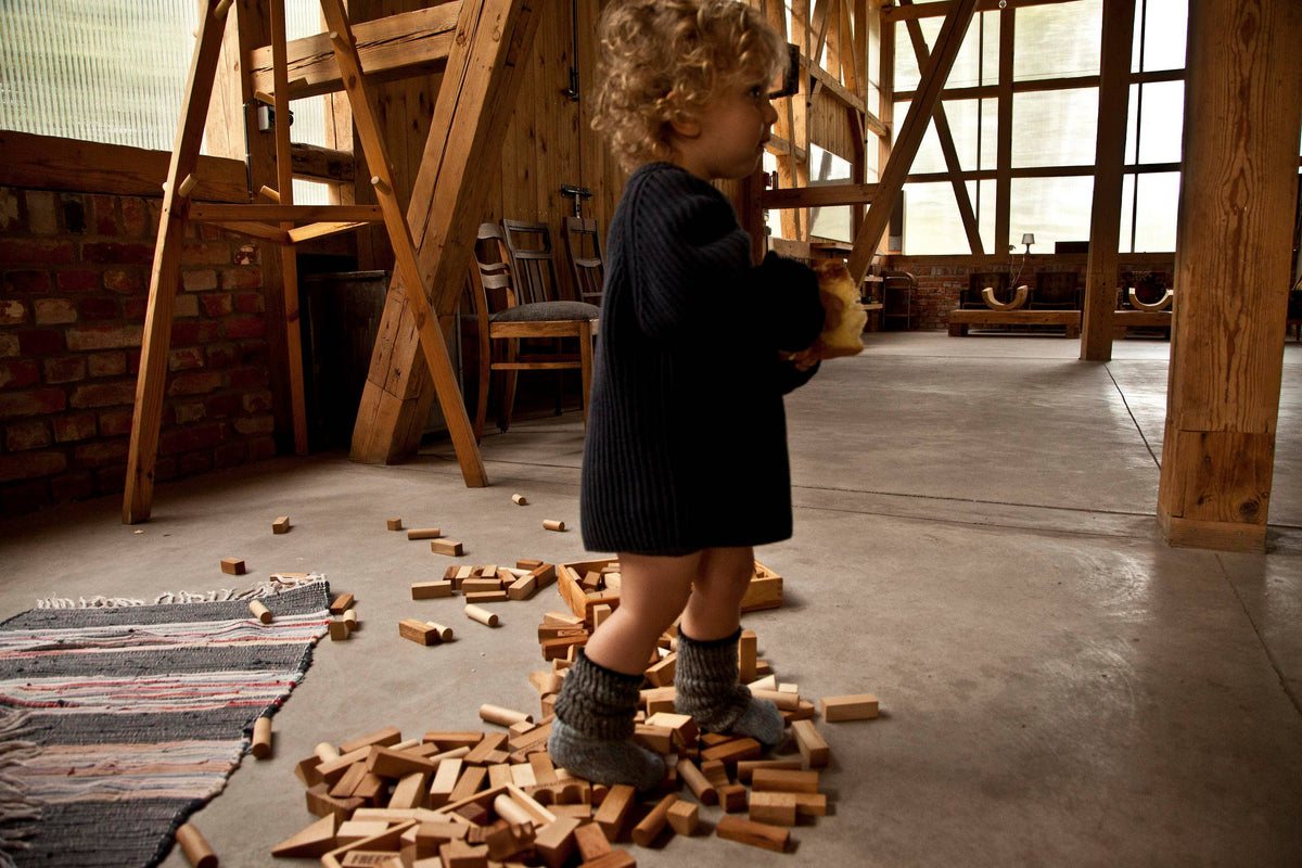 Wooden Story | Treklosser i trebrett – 30 stk (Lyst tre)