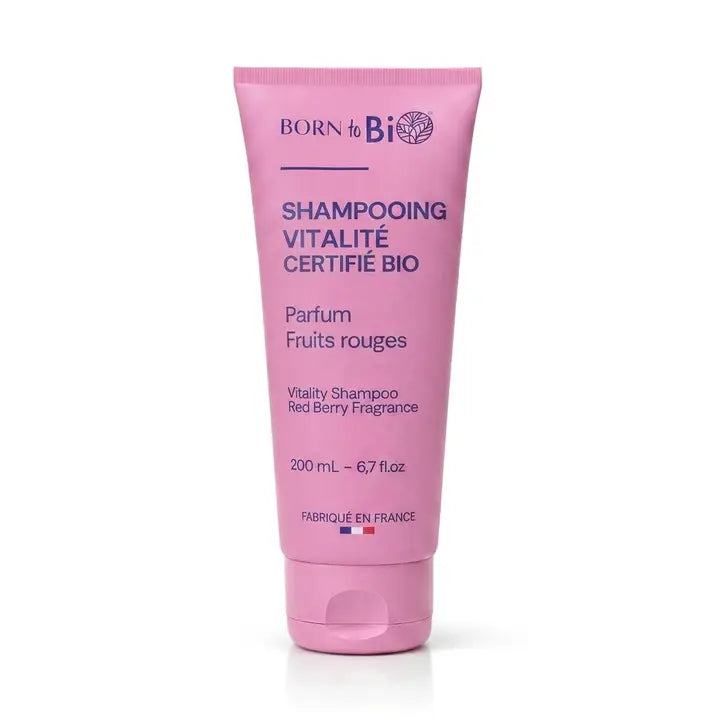 Born to Bio | Shampo, Økologisk, Kokos & Bringebæreddik | 200 ml