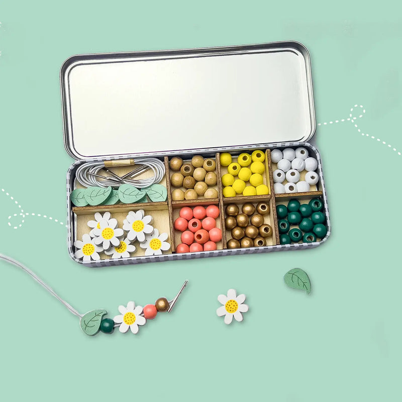 Cotton Twist | Perlesett med Treperler, Blomster