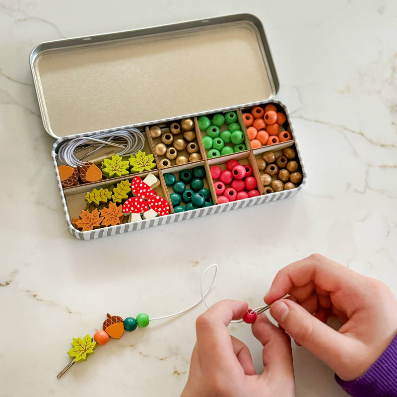 Cotton Twist | Perlesett med treperler, Skog