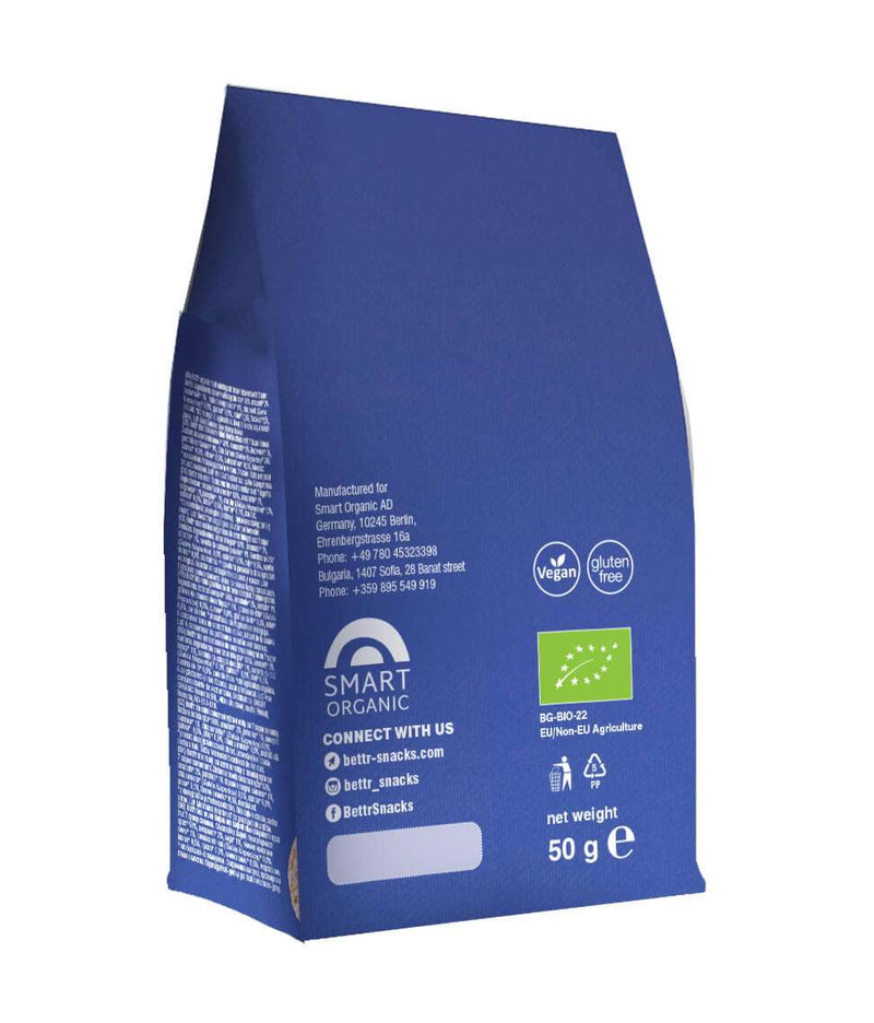 Smart Organic | Økologiske Riskaker, Brune Mini, "7 Super Seeds", Bett'r - 50g