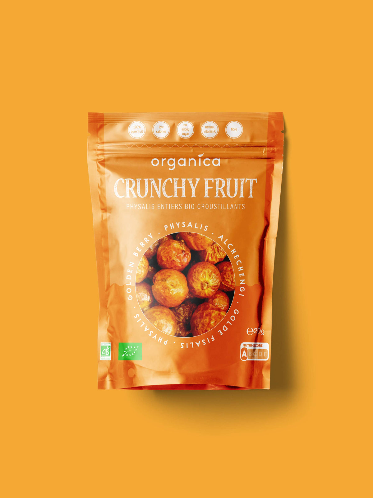 Organica | Økologisk Physalis, Frysetørret, 100% Ren Frukt | 20g ~ 240g
