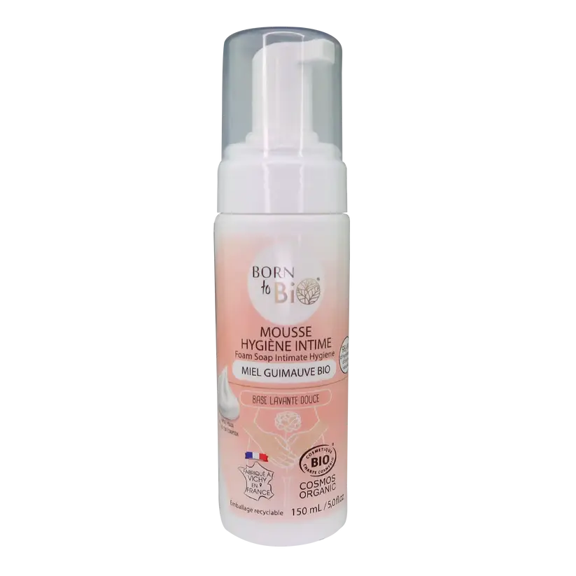 Born to Bio | Skummende Intimsåpe med Honning & Marshmallowrot, Økologisk - 150 ml