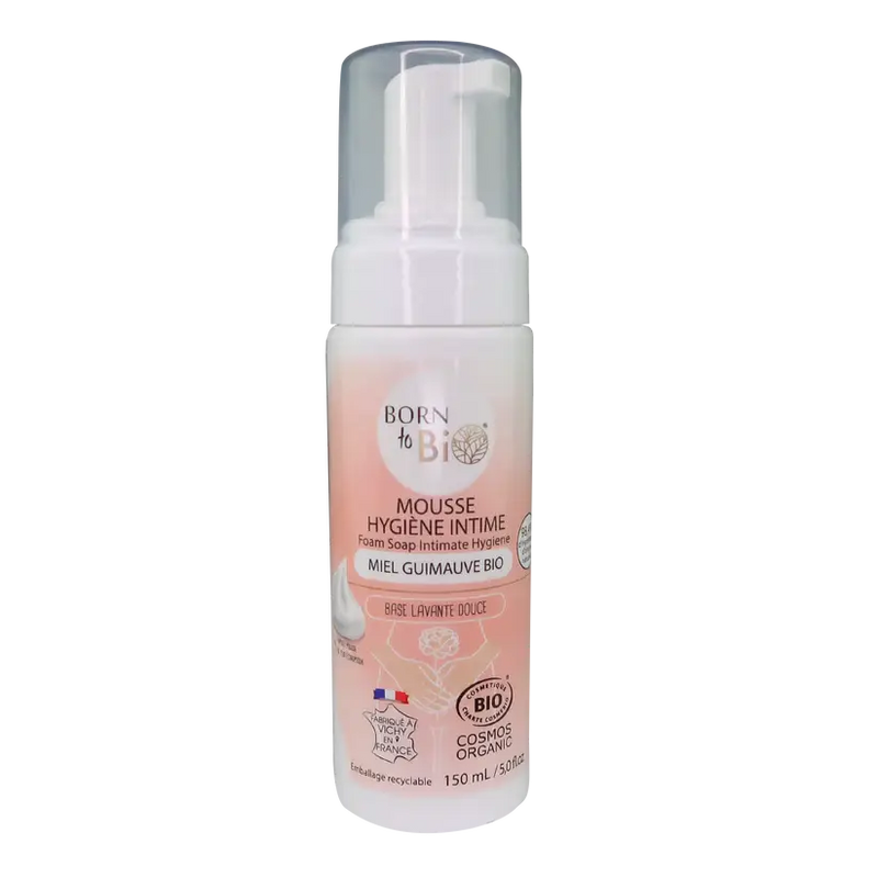 Born to Bio | Skummende Intimsåpe med Honning & Marshmallowrot, Økologisk - 150 ml