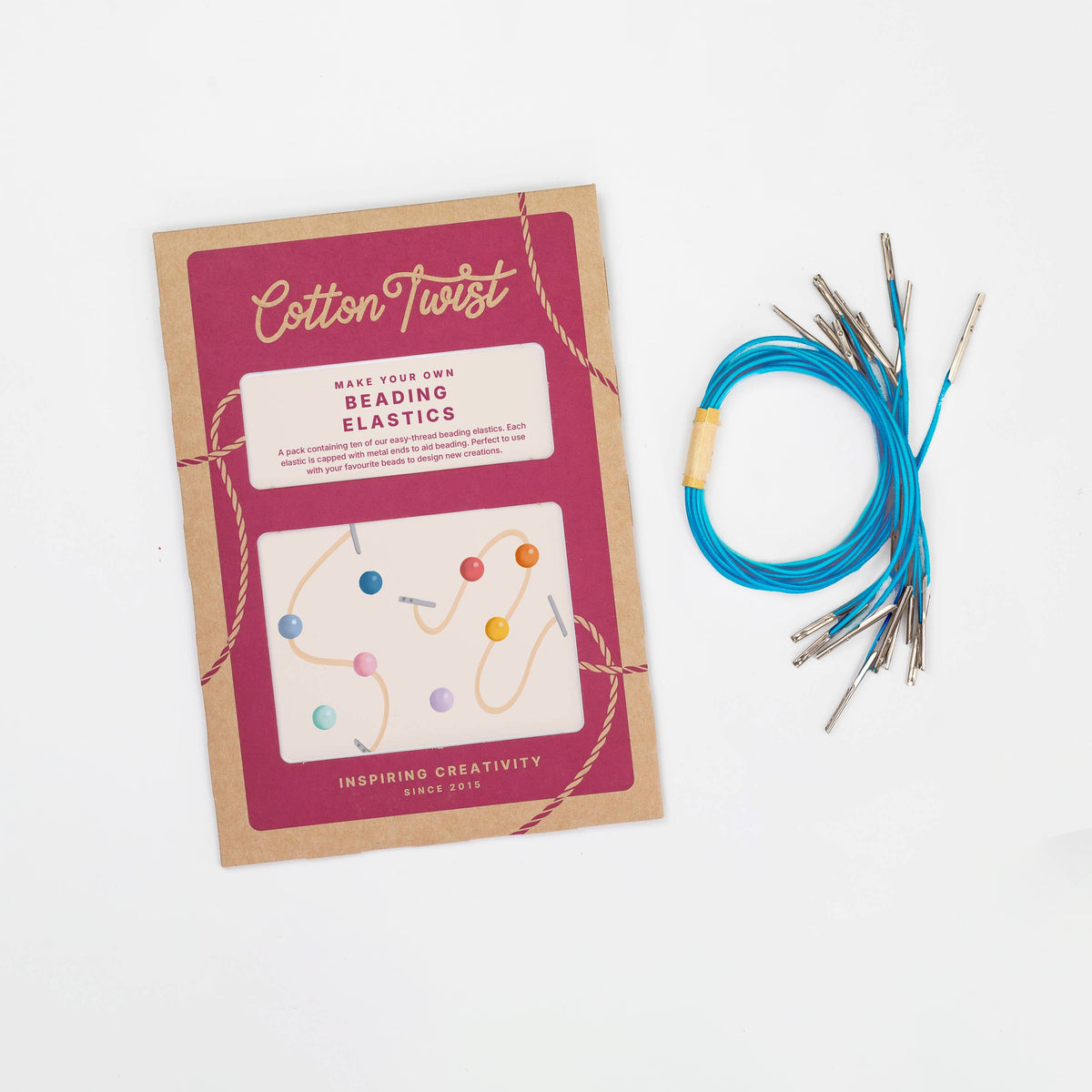 Cotton Twist |  Elastisk tråd til perler | 10 stk