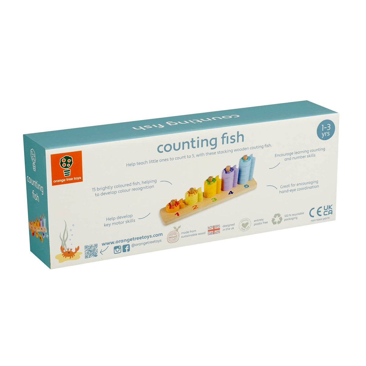Orange Tree Toys | Fisk, Telle- og Stablespill