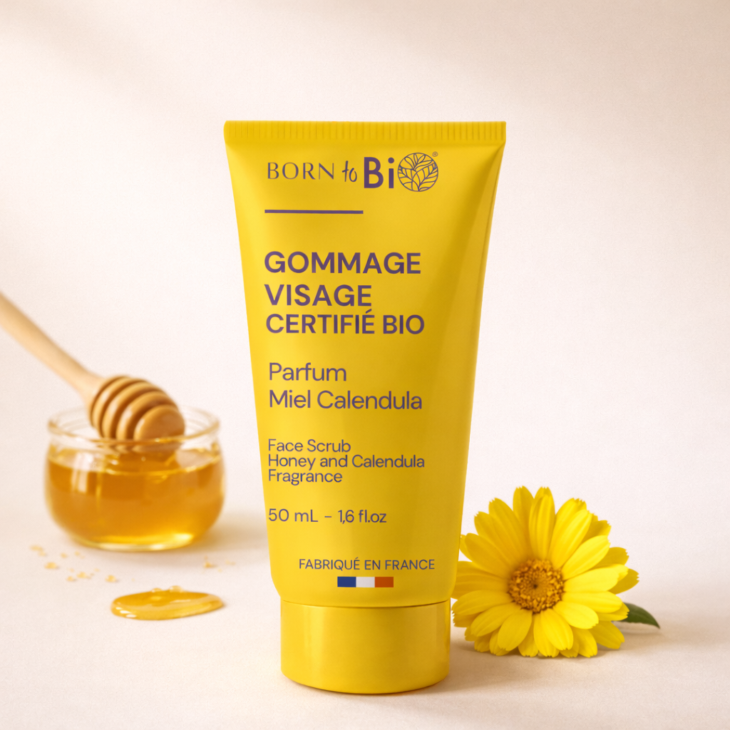 Born to Bio | Økologisk ansiktsskrubb med akasiehonning & ringblomst - 50 ml