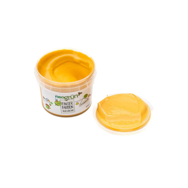 neoGRÜN | Økologisk og vegansk fingermaling | 120g | Gul