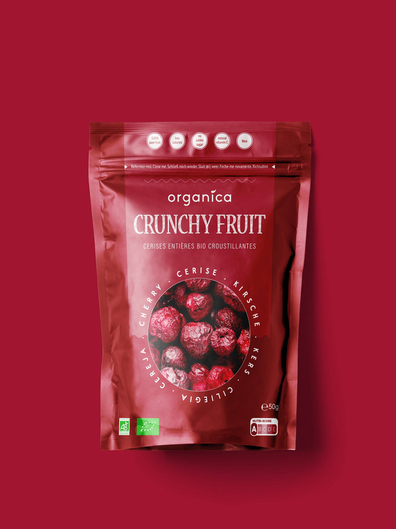 Organica | Økologisk Kirsebær, Frysetørret, 100% Ren Frukt | 50g ~ 350g