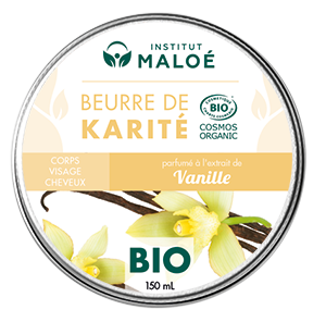 Institut Maloé | Sheasmør, Økologisk - Vanilje | 150 ml
