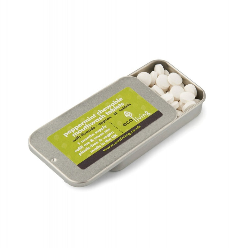 ecoLiving | Tannkremtabletter med fluor - Peppermynte