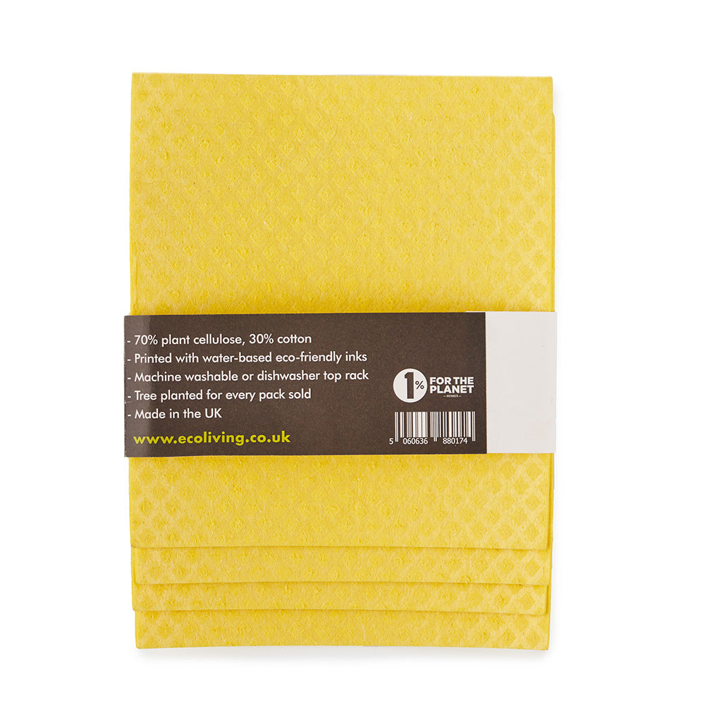 Komposterbare Svampekluter, 4pk | 100% Plastfrie | 20×18 cm
