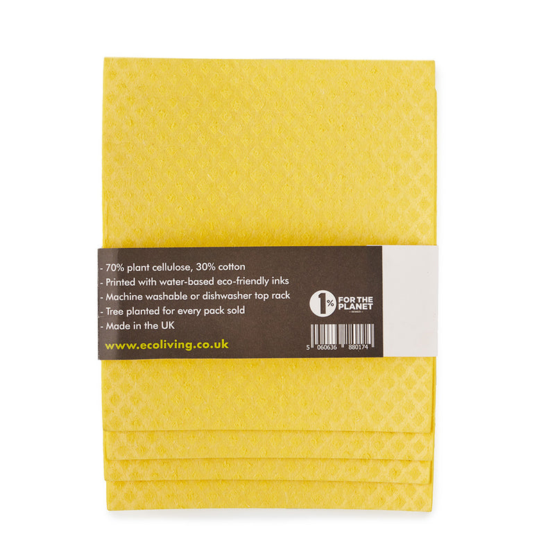Komposterbare Svampekluter, 4pk | 100% Plastfrie | 20×18 cm