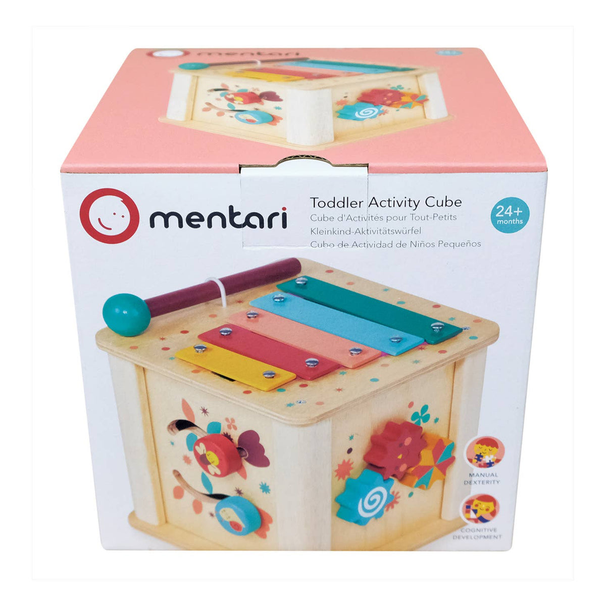Mentari | Aktivitetskube, "Toddler Activity Cube" - Plastfri