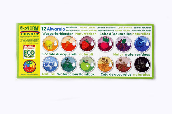 ökoNORM | Vannmaling, 12 Naturfarger i Metallboks