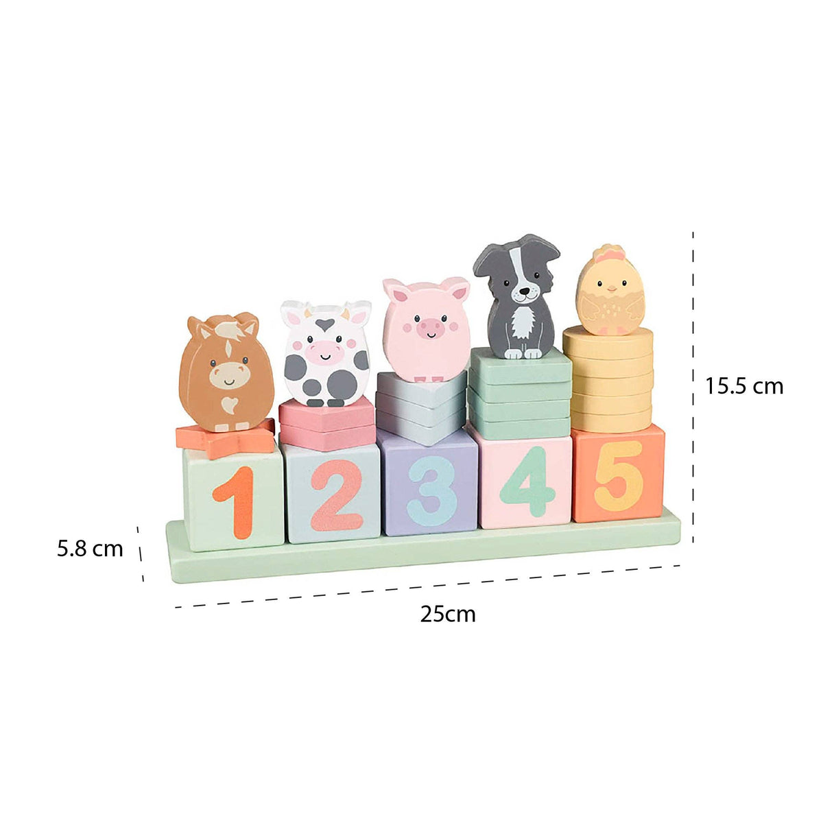 Orange Tree Toys | Gårdsdyr | Telle og Stablespill