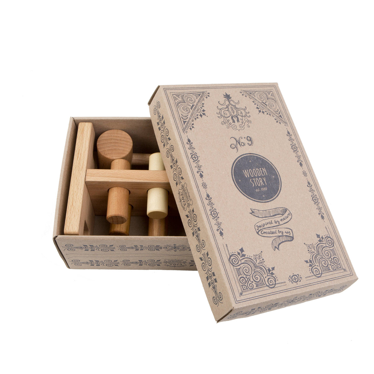 Wooden Story | Bankebrett / Hamrebrett, Montessori Treleke - Natur