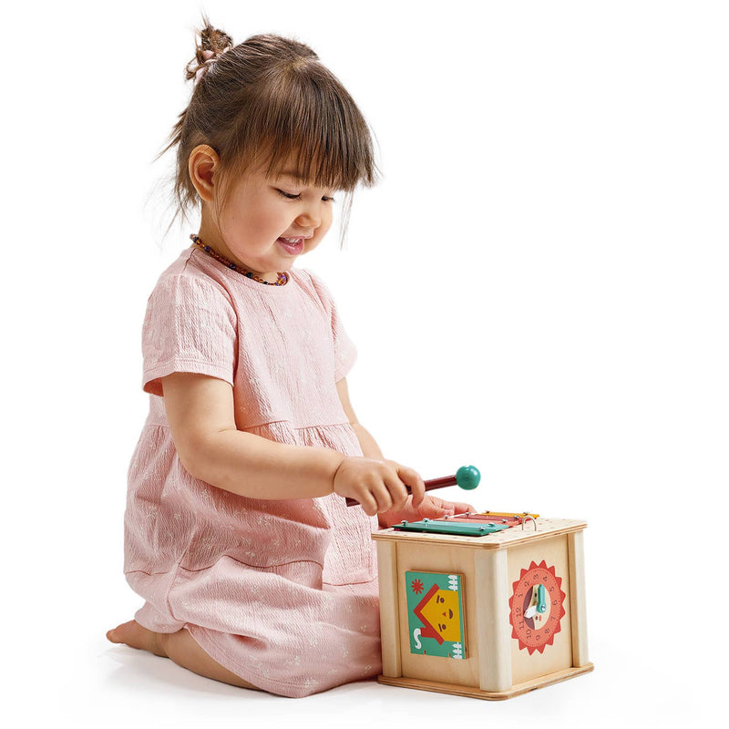 Mentari | Aktivitetskube, "Toddler Activity Cube" - Plastfri