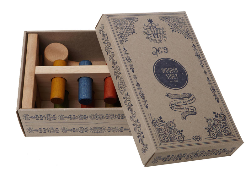 Wooden Story | Bankebrett / Hamrebrett, Montessori Treleke - Regnbue