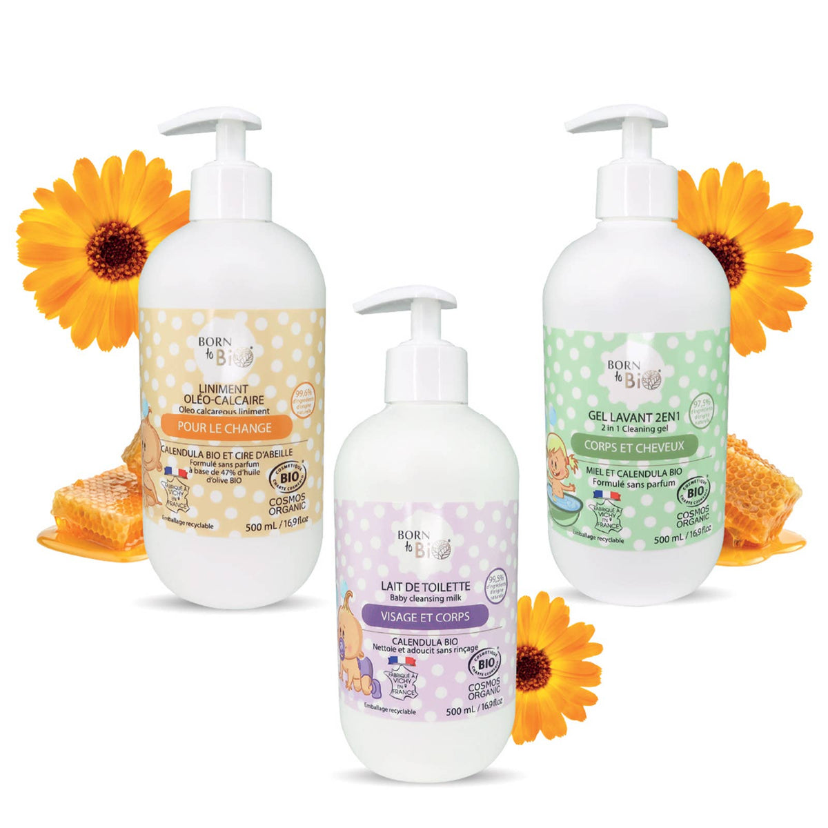 Born to Bio | Rensemelk, Økologisk for Baby og Barn - Ringblomst | 500 ml