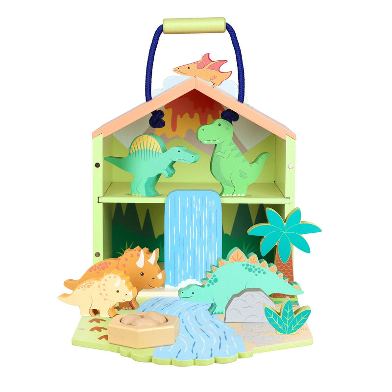 Orange Tree Toys |  Trehus Lekesett | Dinousar
