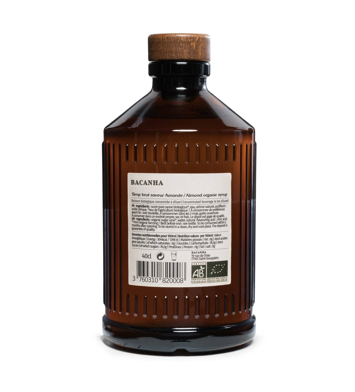 Bacanha | Mandel-sirup, økologisk - 400ml
