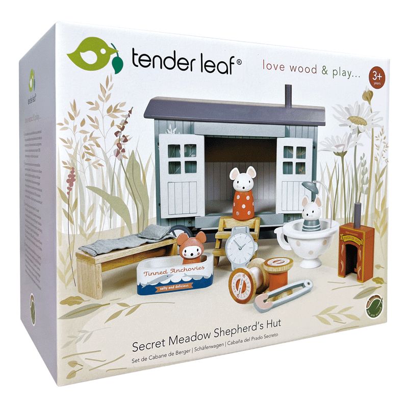 Tender Leaf | De Hemmelige Engers Gjeterhytte, "Merrywood Tales Secret Meadow Shepherds Hut" - 99%* Plastfri