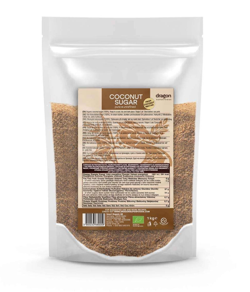 Smart Organic | Kokossukker, Økologisk - Godt til Desserter og Bakst | 250 gram