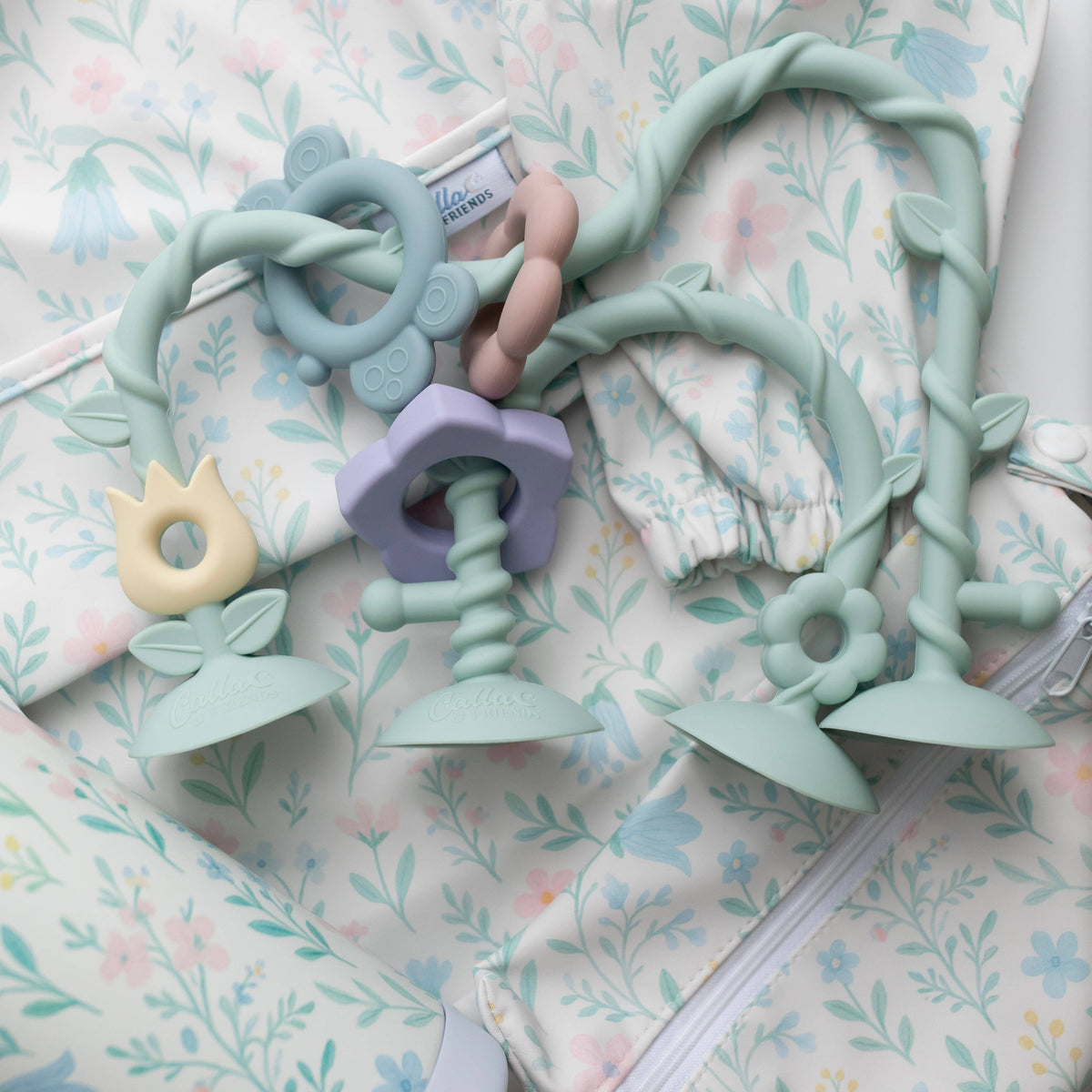 Calla & Friends | Aktivitetsleke i 100% Silikon m/Sugekopper, "Wildflower Dreams"