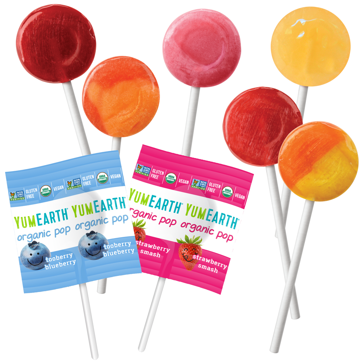 YumEarth | Kjærlighet På Pinne, Økologiske og Veganske, Assorterte Smaker | Per Stk