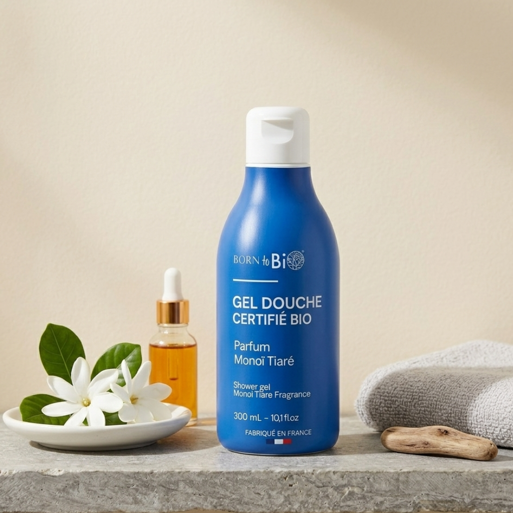 Born to Bio | Dusjgel, Økologisk med Duft av Monoi Tiaré - 300ml