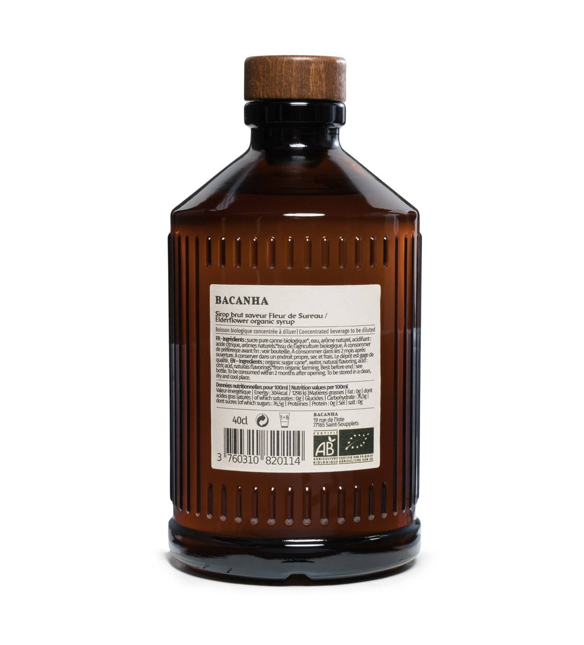 Bacanha | Hylleblomstsirup, økologisk – 400 ml