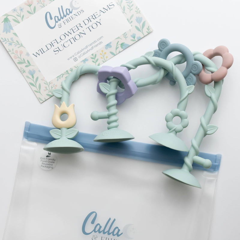 Calla & Friends | Aktivitetsleke i 100% Silikon m/Sugekopper, "Wildflower Dreams"