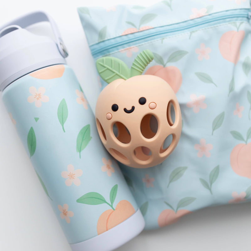 Calla & Friends | Biteleke i 100% Silikon, "Peach Blossom"