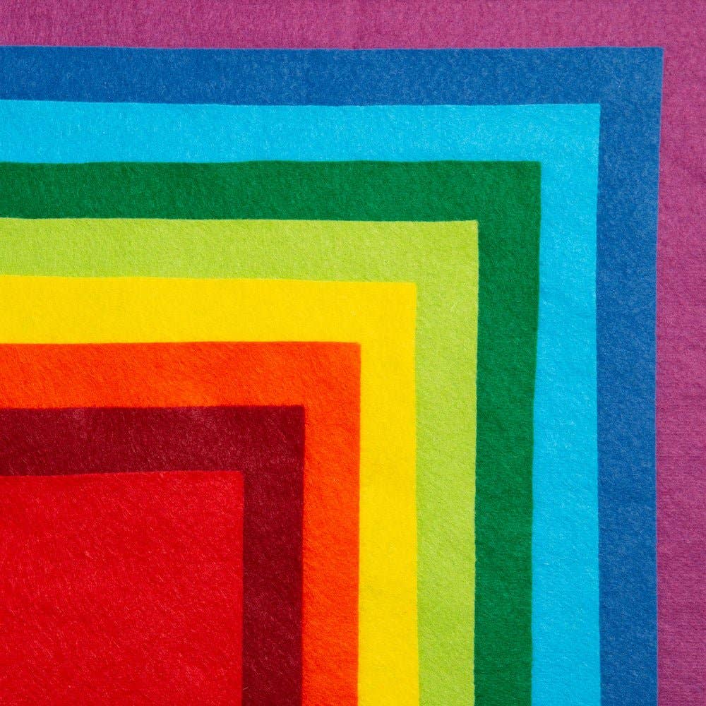 Wool Couture Company | Ullblandingsfilt 10-pakning - Rainbow
