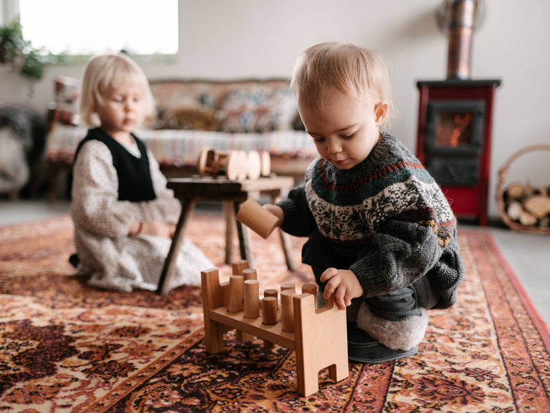 Wooden Story | Bankebrett / Hamrebrett, Montessori Treleke - Natur