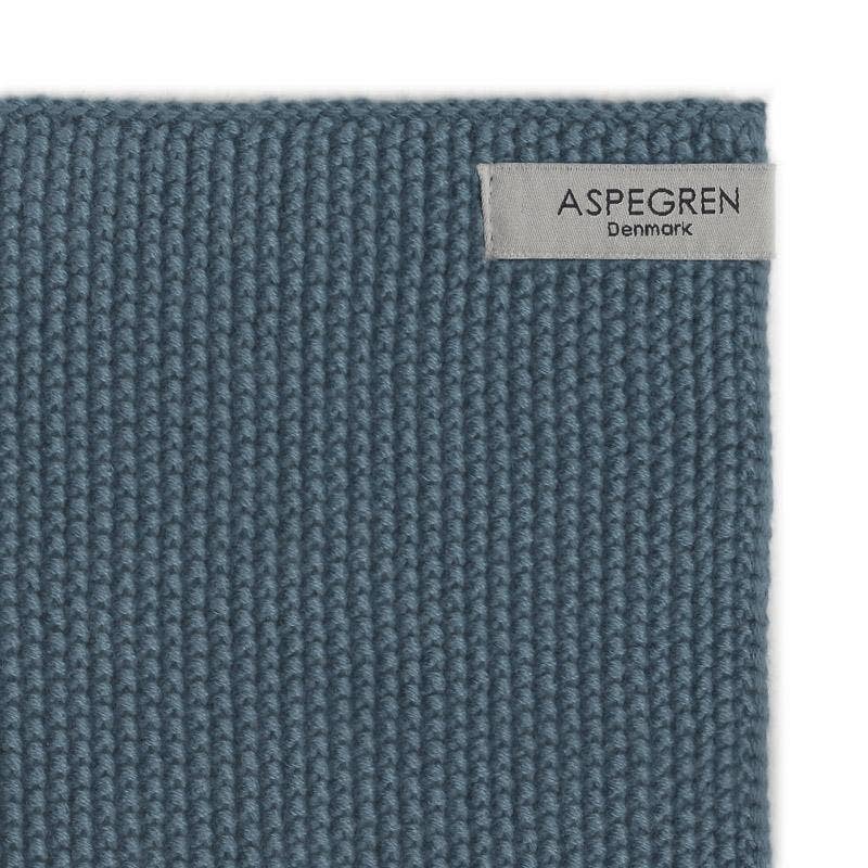 Aspegren | Økologiske Kjøkkenkluter 2 pk, Blå -  25 x 25 cm