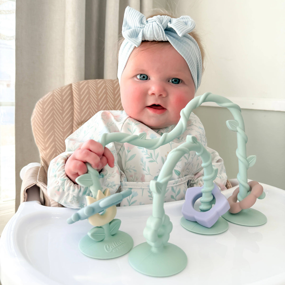 Calla & Friends | Aktivitetsleke i 100% Silikon m/Sugekopper, "Wildflower Dreams"
