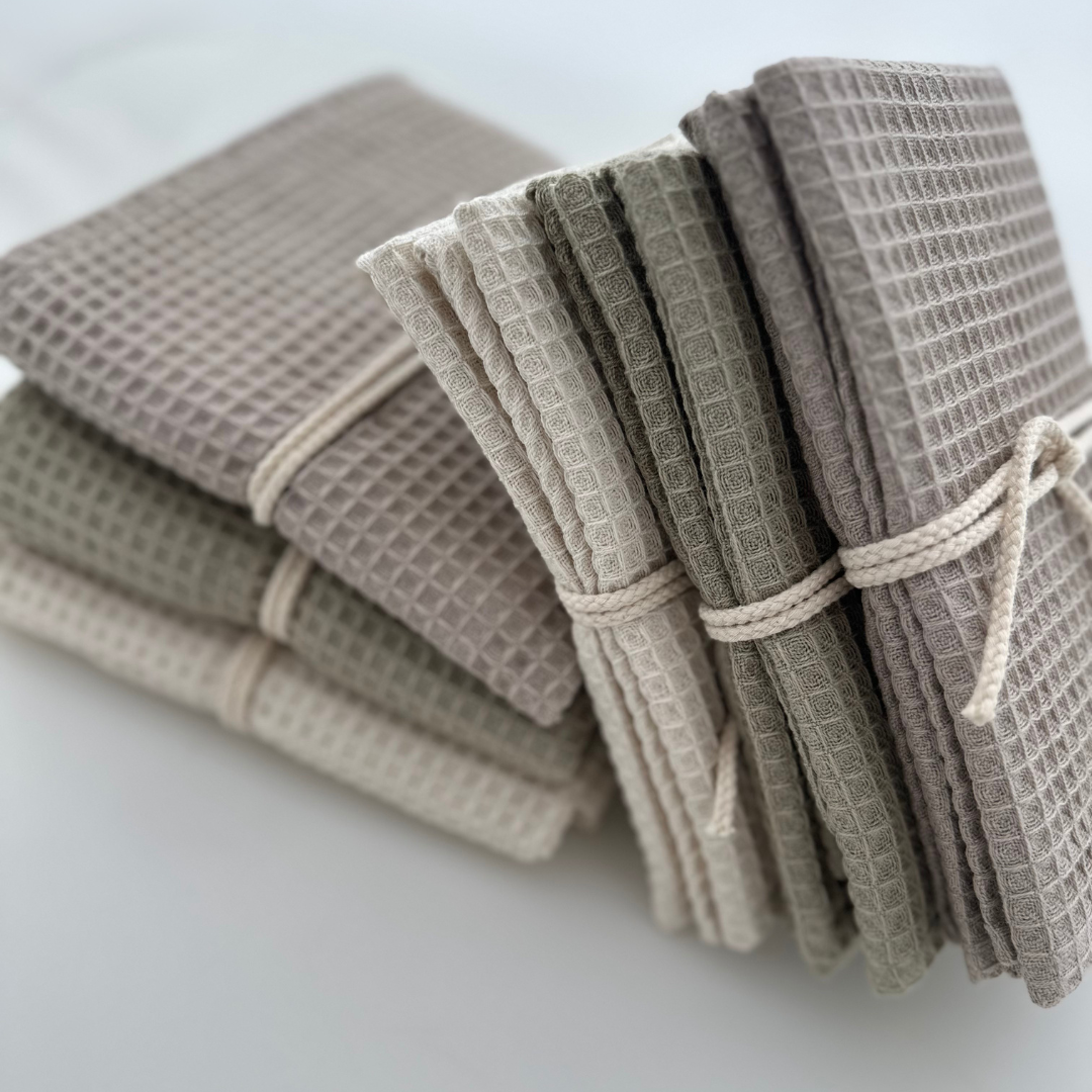 Aspegren | Økologiske Kjøkkenkluter 2 pk, Grønn - 28 × 32 cm