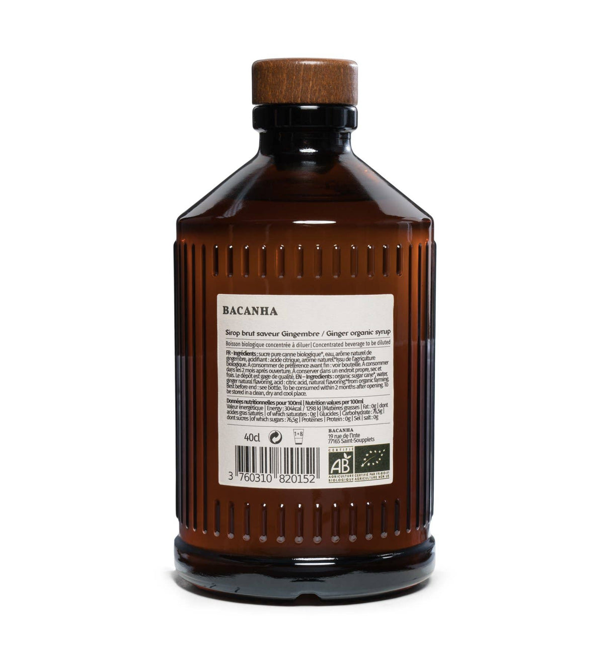 Bacanha | Ingefær-sirup, økologisk - 400ml