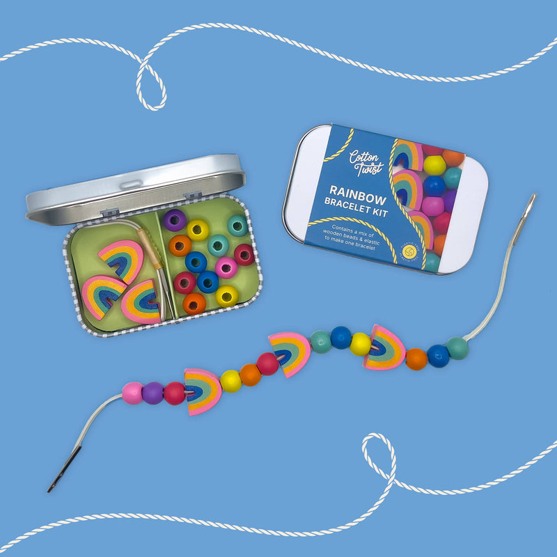 Cotton Twist | Lag ditt eget Armbånd, Regnbue