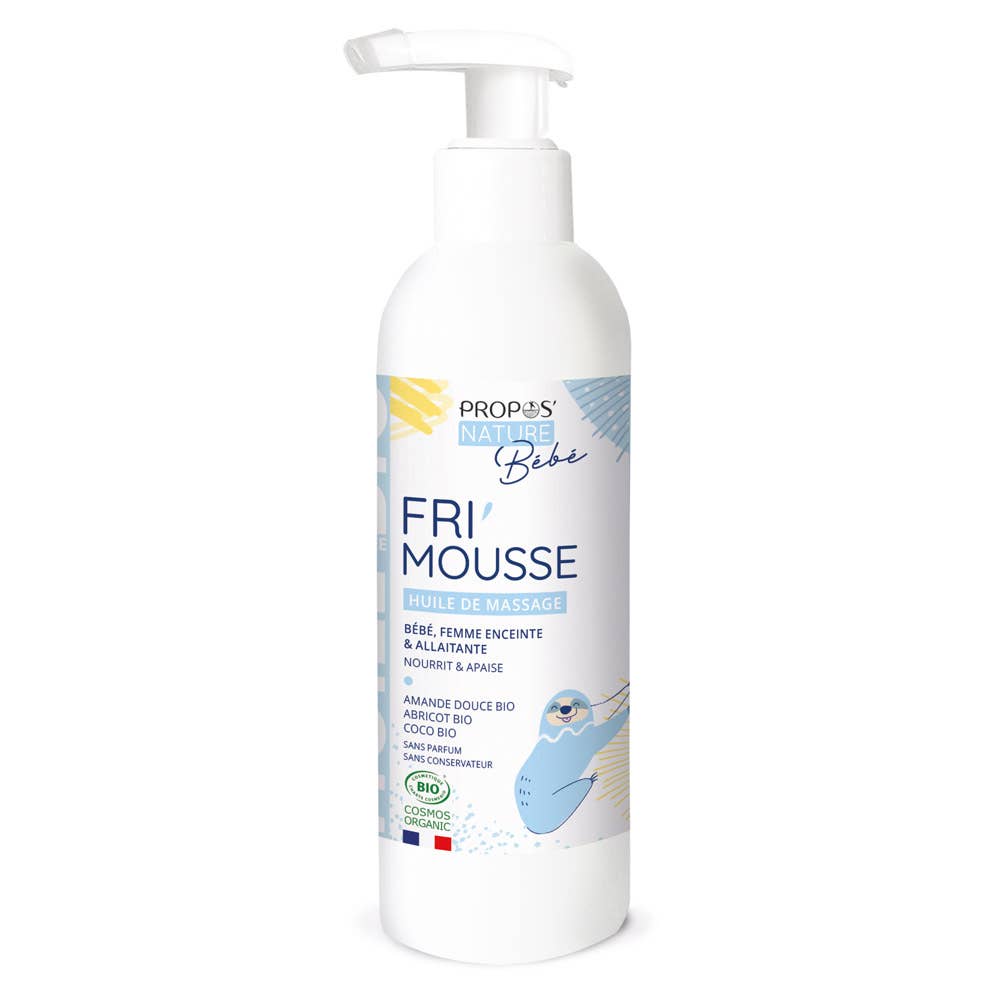 Propos'Nature | Fri’Mousse Massasjeolje – Økologisk og parfymefri (200 ml)