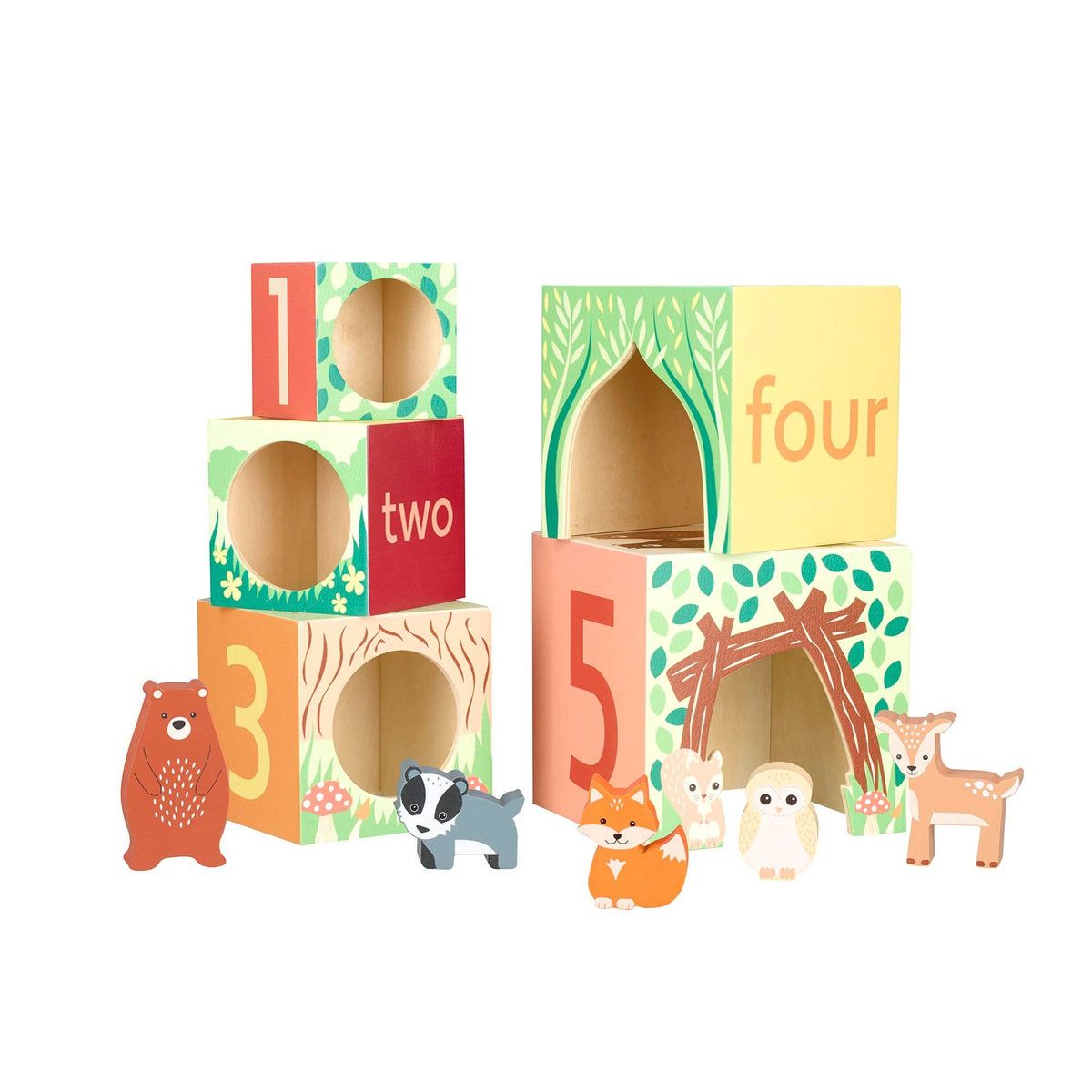 Orange Tree Toys | Stablekuber, Skogsdyr