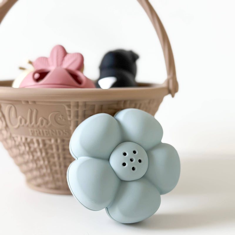 Calla & Friends | Jordbærhage badeleker i silikon – 5 deler