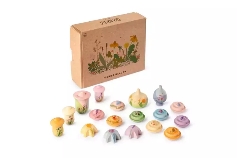 Grapat | Flower Meadow - Sett med 18 deler