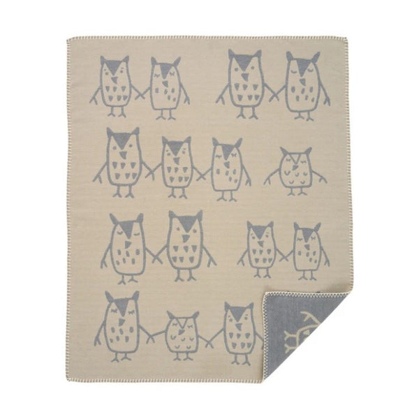 Klippan | Ullpledd Baby/Barn, Hand in Hand Greige, (65x90cm)