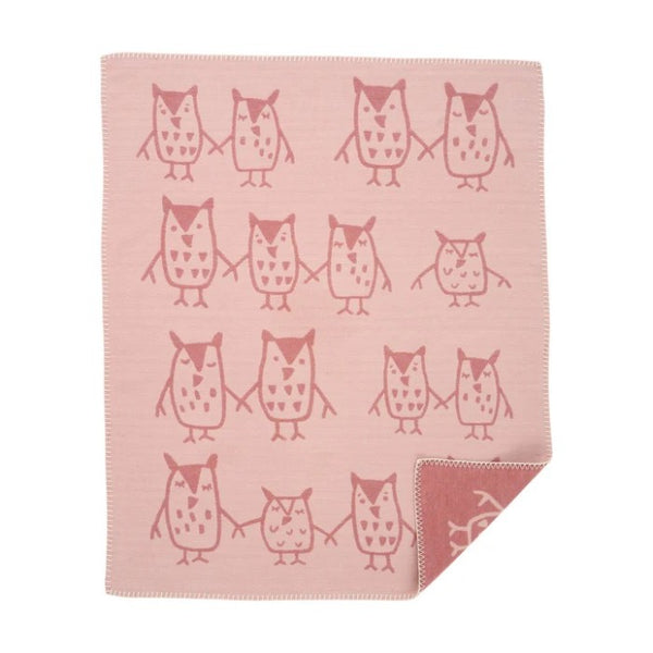 Klippan | Ullpledd Baby/Barn, Hand in Hand Rose, (65x90cm)