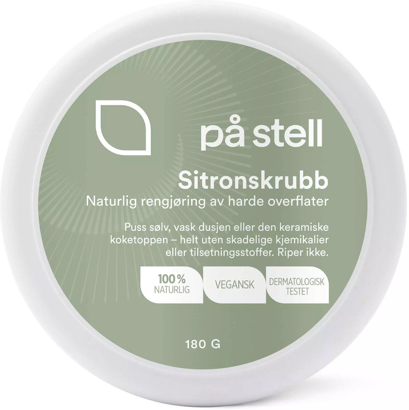 På Stell | Sitronskrubb 100% Naturlige Ingredienser, 180 gram