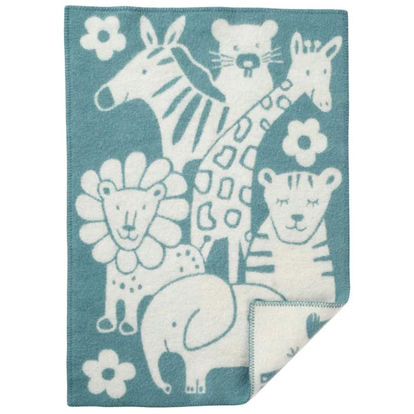 Klippan | Ullpledd Baby/Barn, Picnic 65x90cm | Blå