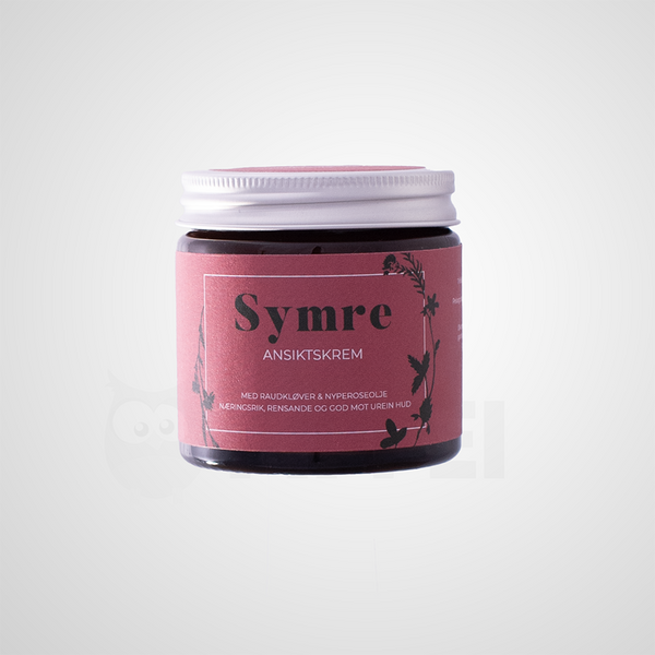 Symre | Ansiktskrem med rødkløver, nyperoseolje og rosegeranium | 60ml